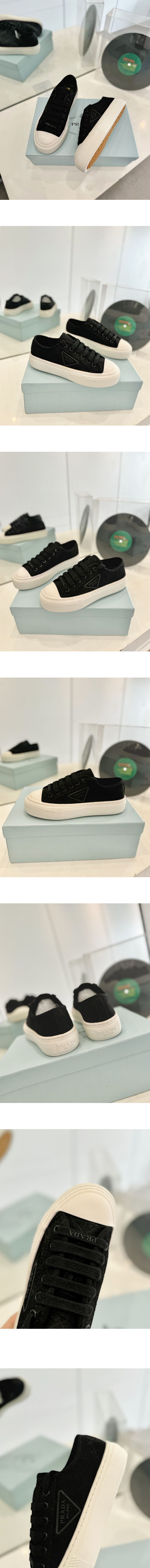 프라다 다운타운 스니커즈 블랙