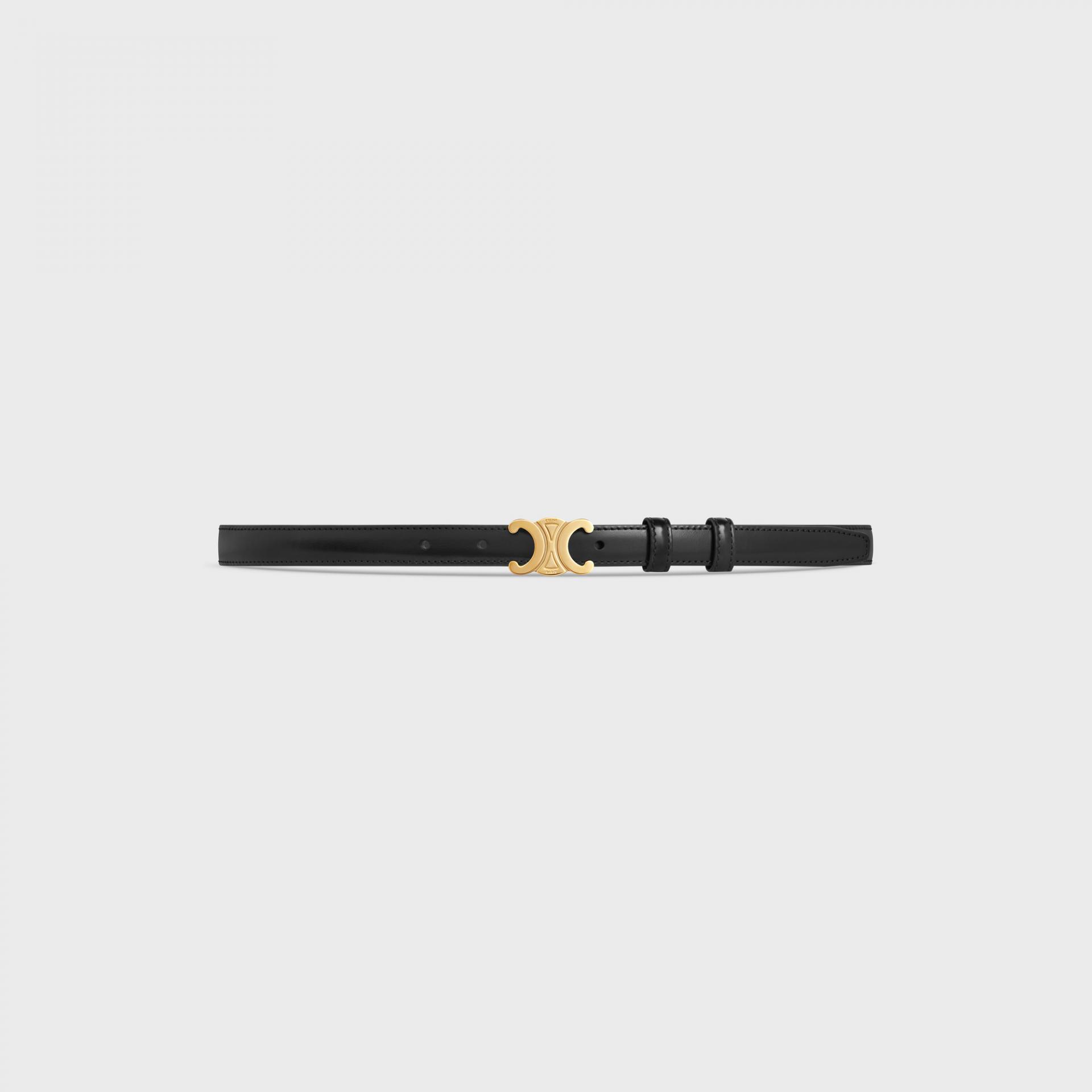 셀린느 스몰 트리옹프 벨트 블랙 18mm
