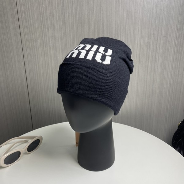 미우미우 울 비니 블랙