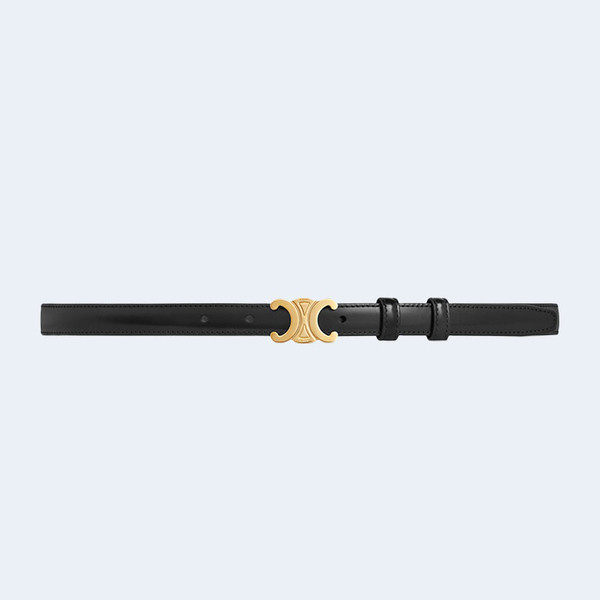 셀린느 스몰 트리옹프 벨트 블랙 18mm