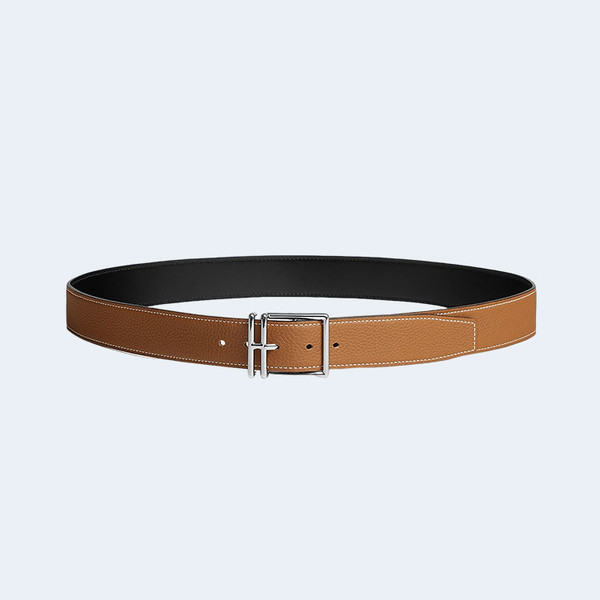 에르메스 네이단 리버서블 브라운 벨트 32mm