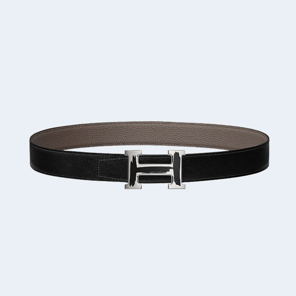 에르메스 브러시 리버서블 벨트 베이지 32mm
