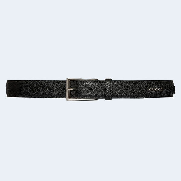 구찌 직사각형 버클 벨트 블랙 30mm