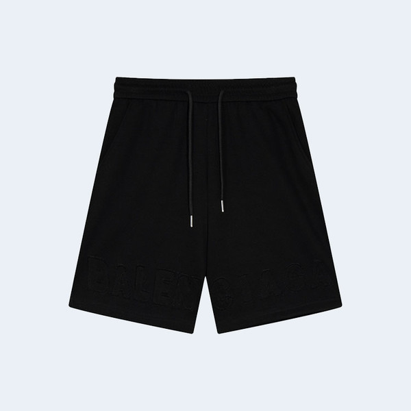 발렌시아가 하드웨어 로고 쇼츠 블랙