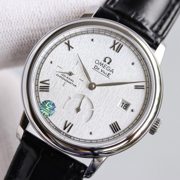 오메가 de ville  화이트 39mm