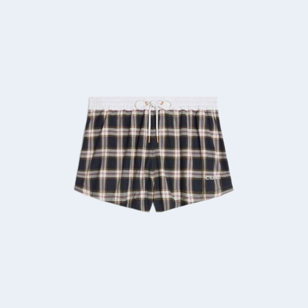 셀린느 체크 미니 쇼츠