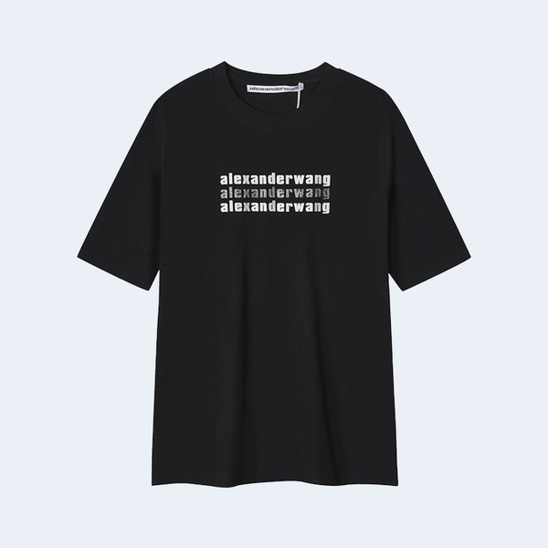 알렉산더왕 하이 트위스트 저지 티셔츠 블랙