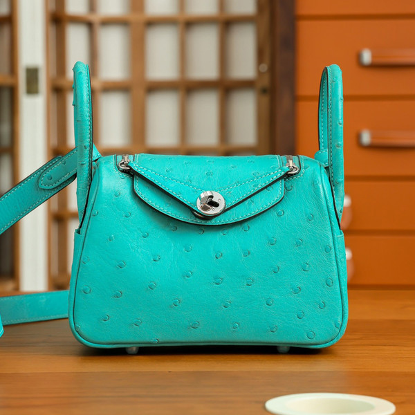 에르메스 린디 미니 오스트리치 Tiffany Blue [정상가 2100만원대]