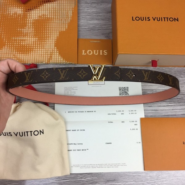 루이비통 LV 버클 모노그램 골드 벨트