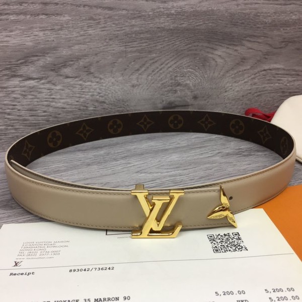 루이비통 LV 버클 모노그램 양면 벨트